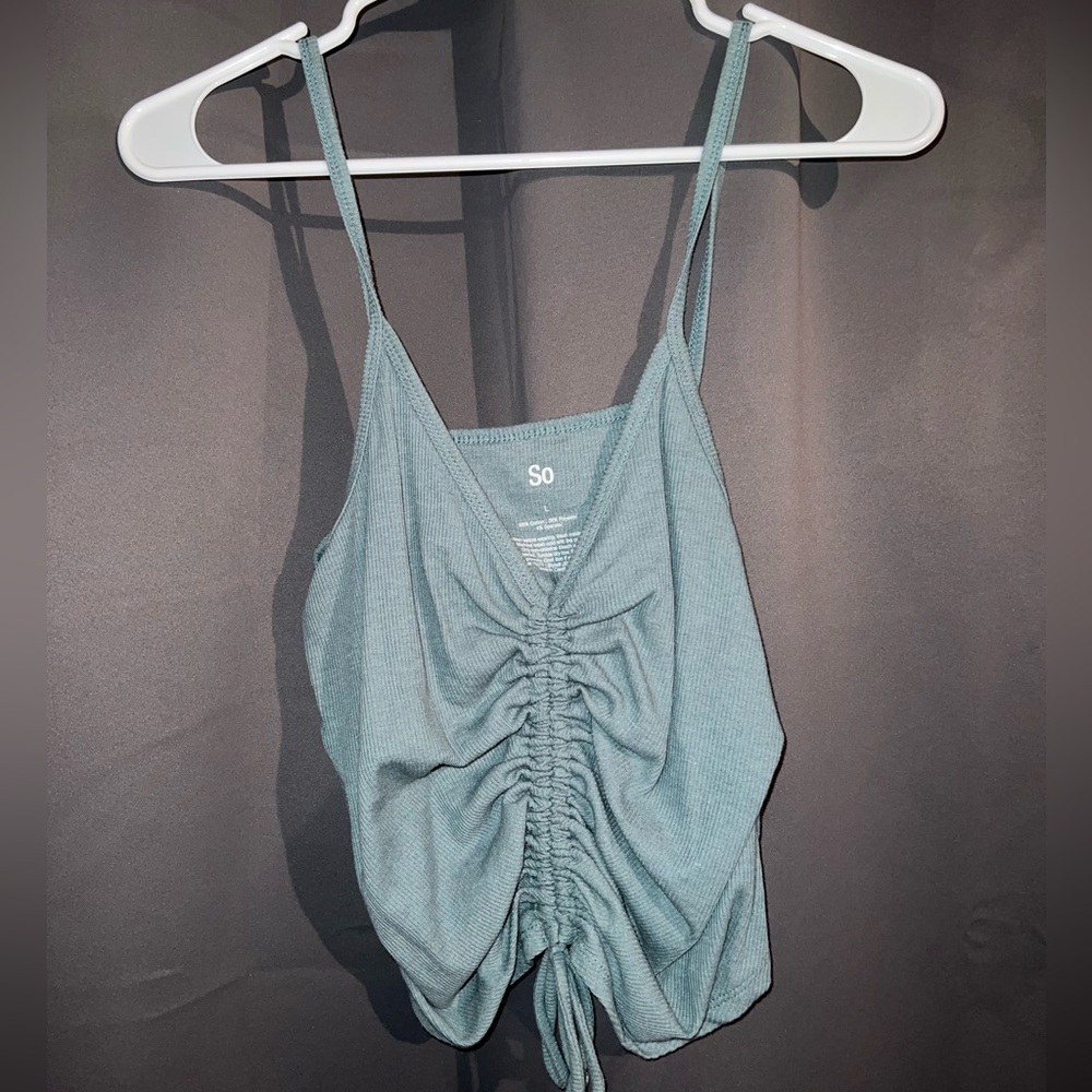 Green tank top